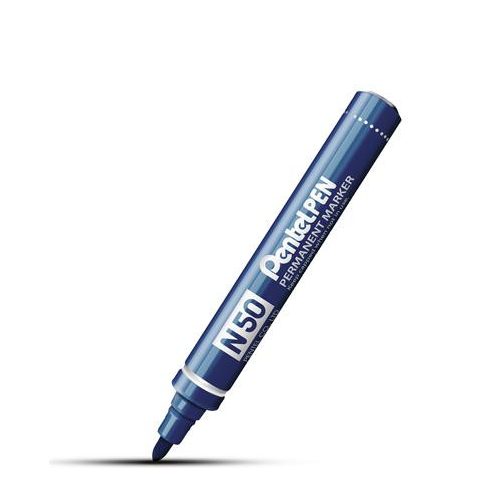 Alkoholos marker, 2 mm, kúpos, PENTEL "N50", kék