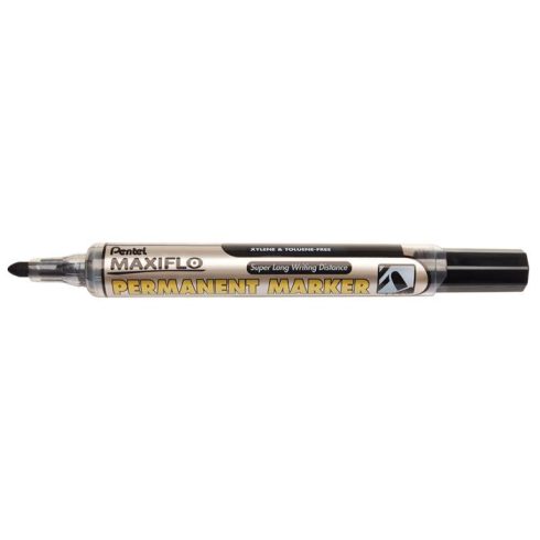 Alkoholos marker, 1,5 mm, kúpos, PENTEL "Maxiflo NFL50", fekete