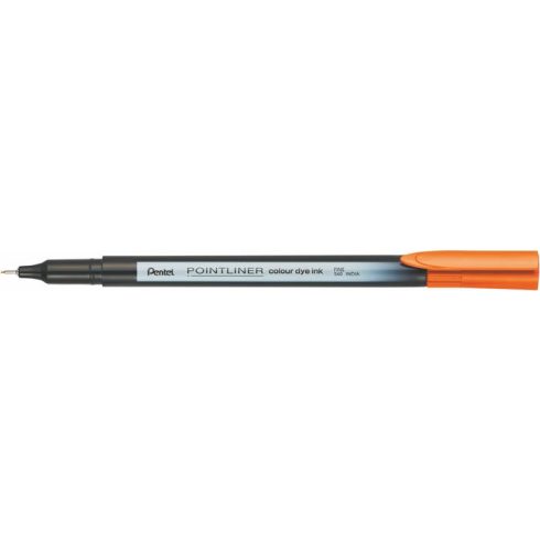 Tűfilc, 0,4 mm, PENTEL "Pointliner", narancssárga