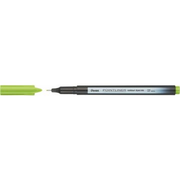 Tűfilc, 0,4 mm, PENTEL "Pointliner", almazöld