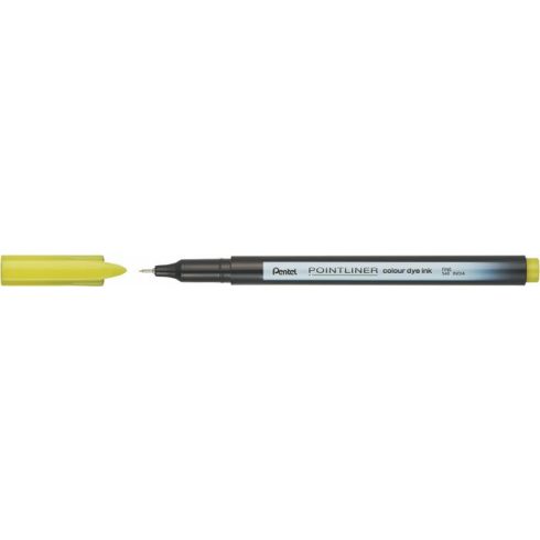 Tűfilc, 0,4 mm, PENTEL "Pointliner", limezöld