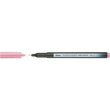   Tűfilc, 0,4 mm, PENTEL "Pointliner", babarózsaszín