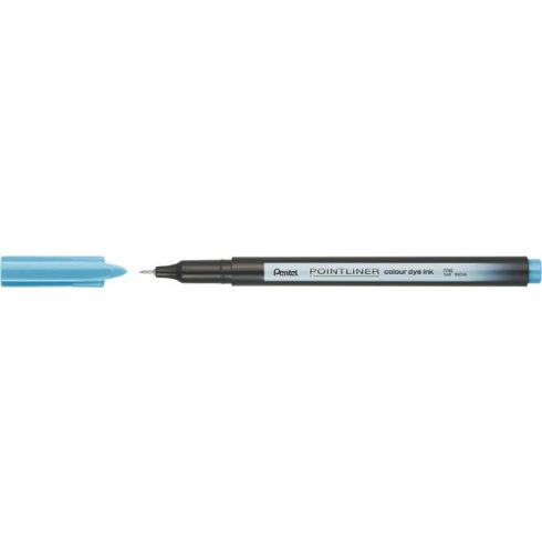 Tűfilc, 0,4 mm, PENTEL "Pointliner", tengerkék