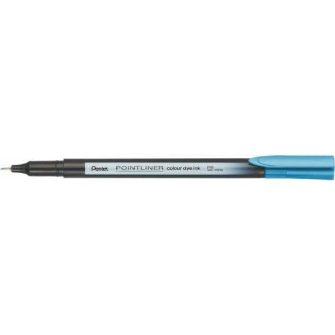 Tűfilc, 0,4 mm, PENTEL "Pointliner", türkizkék