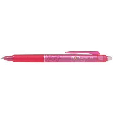   Rollertoll, 0,25 mm, törölhető, nyomógombos, PILOT "Frixion Clicker", rózsaszín
