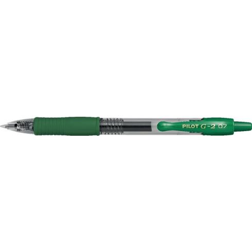 Zseléstoll, 0,32 mm, nyomógombos, PILOT "G-2", zöld