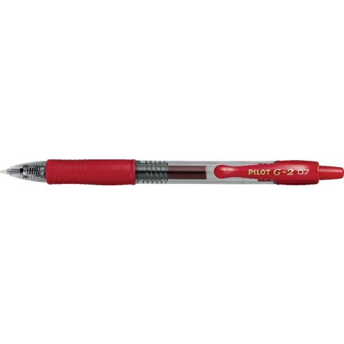 Zseléstoll, 0,32 mm, nyomógombos, PILOT "G-2", piros