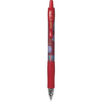   Zseléstoll, 0,32 mm, nyomógombos, PILOT "G-2 One Piece", piros