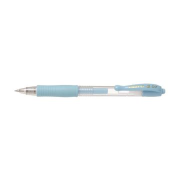   Zseléstoll, 0,32 mm, nyomógombos, PILOT "G-2 Pastel", világoskék
