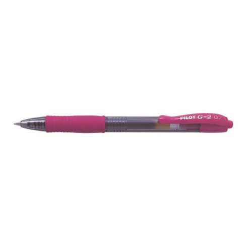 Zseléstoll, 0,32 mm, nyomógombos, PILOT "G-2", rózsaszín