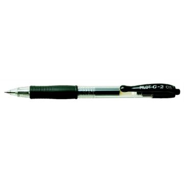   Zseléstoll, 0,25 mm, nyomógombos, PILOT "G-2", fekete