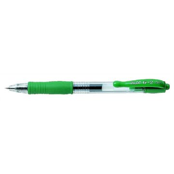   Zseléstoll, 0,25 mm, nyomógombos, PILOT "G-2", zöld