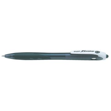   Golyóstoll, 0,22 mm, nyomógombos, PILOT "Rexgrip", fekete