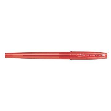   Golyóstoll, 0,22 mm, kupakos, PILOT "Super Grip G", piros