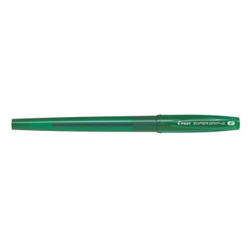   Golyóstoll, 0,22 mm, kupakos, PILOT "Super Grip G", zöld
