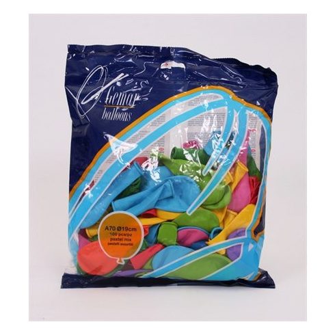 Léggömb, 18 cm, vegyes szín