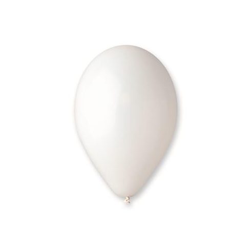 Léggömb, 30 cm, fehér