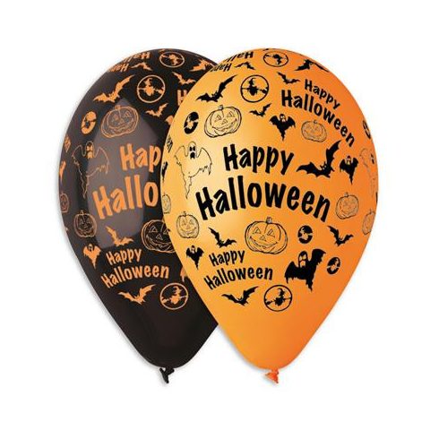 Léggömb, 30 cm, "Happy Halloween"