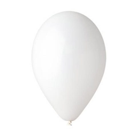 Léggömb, 26 cm, fehér