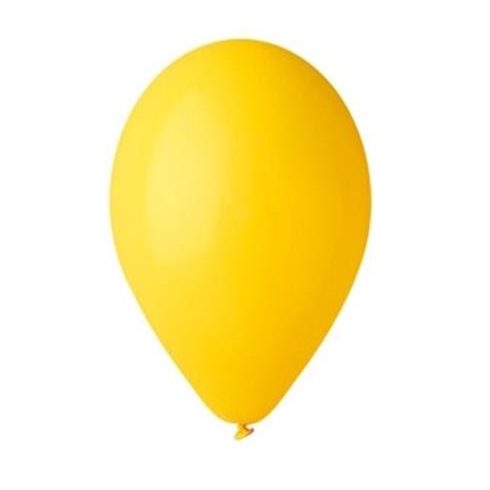 Léggömb, 26 cm, citromsárga
