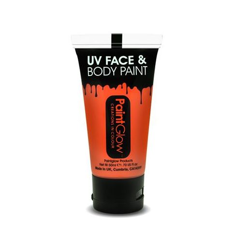 Arc- testfesték, UV fényben fluoreszkáló, 50 ml, neon narancs
