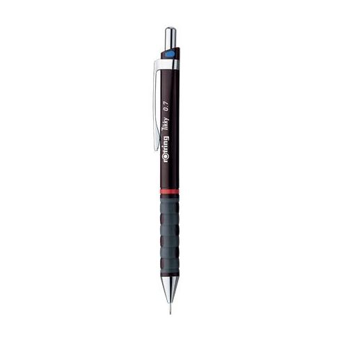 Nyomósirón, 0,7 mm, ROTRING "Tikky T", bordó