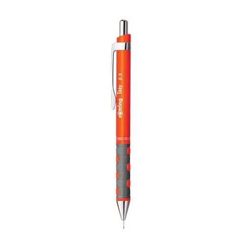 Nyomósirón, 0,5 mm, ROTRING "Tikky", neonnarancs