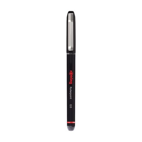 Rollertoll, 0,5 mm, kupakos, ROTRING "Rollerpoint", fekete