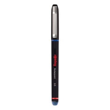   Rollertoll, 0,5 mm, kupakos, ROTRING "Rollerpoint", kék