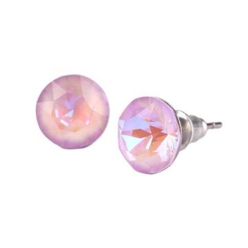   Fülbevaló, orgonalila opál SWAROVSKI® kristállyal, 8 mm, ART CRYSTELLA®