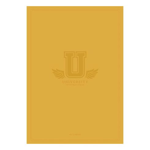 Füzet, tűzött, A4, kockás, 60 lap, SHKOLYARYK "University International", vegyes