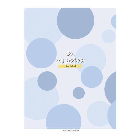 Füzet, tűzött, A5, vonalas, 80 lap, SHKOLYARYK "Oh my notes", vegyes