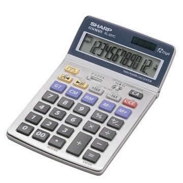  Számológép, asztali, 12 számjegy, SHARP "EL-337"