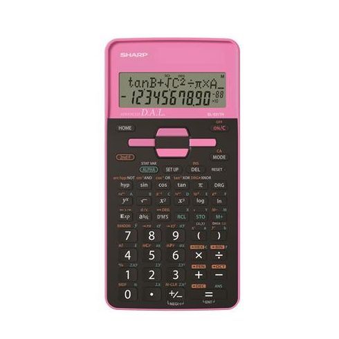 Számológép, tudományos, 273 funkció, SHARP "EL-531", pink