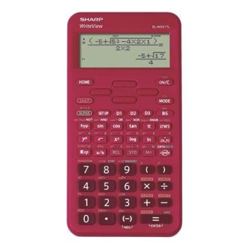   Számológép, tudományos, 420 funkció, SHARP "EL-W531TL", meggypiros