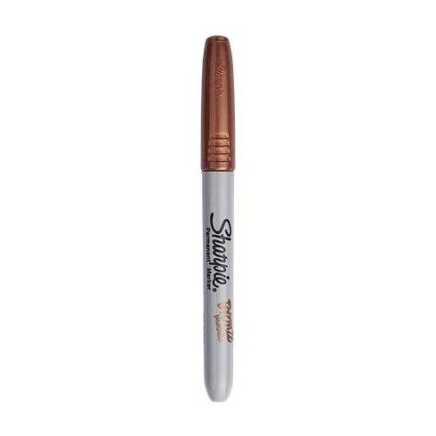 Alkoholos marker, 1,4 mm, kúpos, SHARPIE "Metallic", bronz