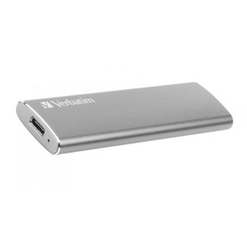   SSD (külső memória), 120 GB, USB 3.2 Gen2, VERBATIM "Vx500", szürke