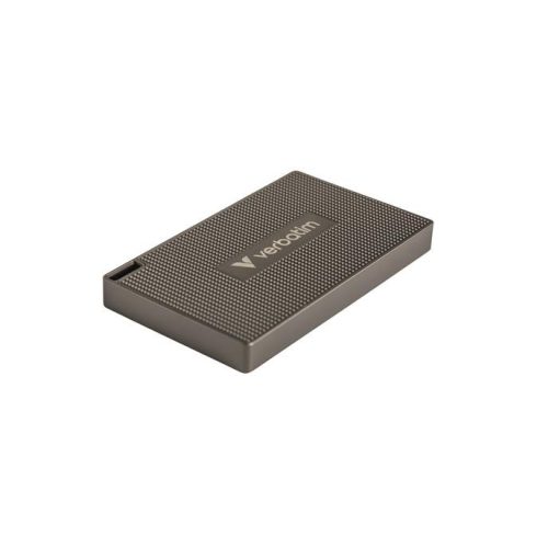 SSD (külső memória) 512GB, USB-C 3.2 Gen2, VERBATIM "Metal Mini SSD", fekete