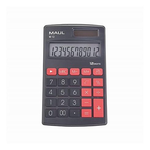 Zsebszámológép, 12 számjegy, MAUL "M 12"