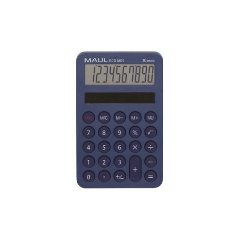 Számológép, asztali, 10 számjegy, MAUL "Eco MD 1", kék
