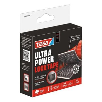   Tépőzáras rögzítőszalag, kétoldalas, 25 mm x 1 m, TESA "Ultra Power Lock"