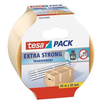   Csomagolószalag, 50 mm x 66 m, TESA "Extra Strong", átlátszó