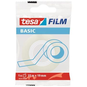   Ragasztószalag, 19 mm x 33 m, TESA "Basic", átlátszó