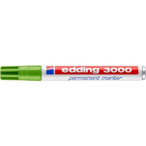 Alkoholos marker, 1,5-3 mm, kúpos, EDDING "3000", világoszöld