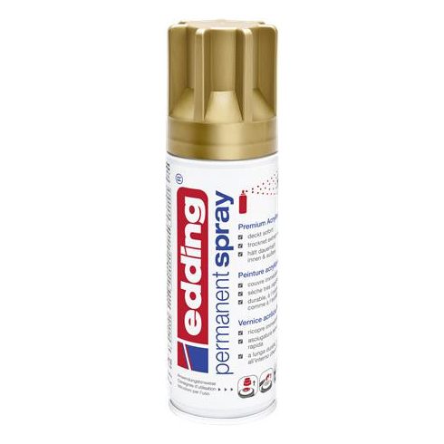 Akrilfesték spray, 200 ml, EDDING "5200", matt arany
