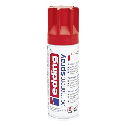 Akrilfesték spray, 200 ml, EDDING "5200", matt piros