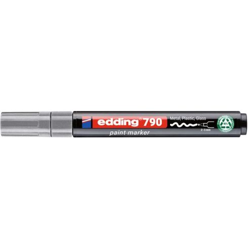 Lakkmarker, 2-3 mm, PCR, EDDING "790", ezüst