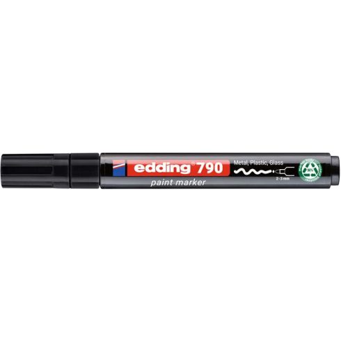 Lakkmarker, 2-3 mm, PCR, EDDING "790", fekete