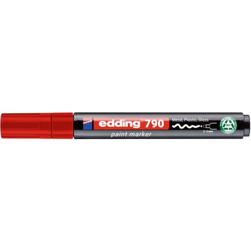 Lakkmarker, 2-3 mm, PCR, EDDING "790", piros