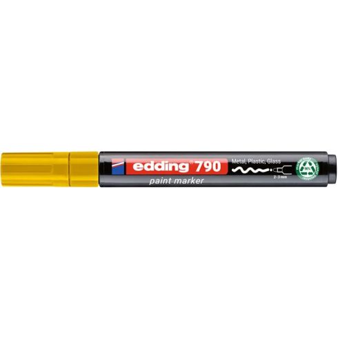 Lakkmarker, 2-3 mm, PCR, EDDING "790", sárga